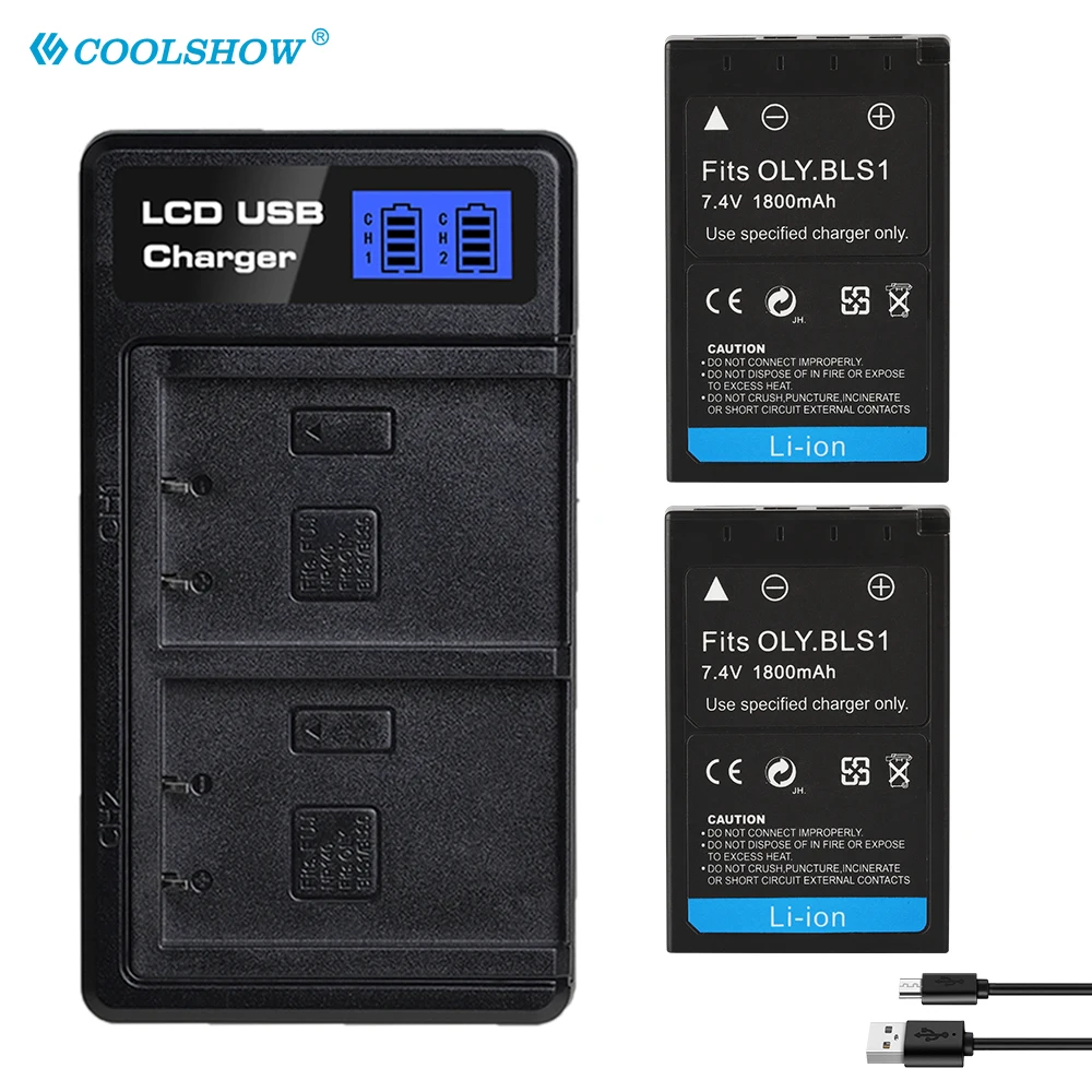 

Аккумулятор PS-BLS1 PSBLS1 1800 мАч для Olympus OLY. EP2 EPL1 EPL2 EP1 E-400 E-410 EVOLT E410 E-420 PS BLS 1, зарядное устройство для аккумуляторов камеры