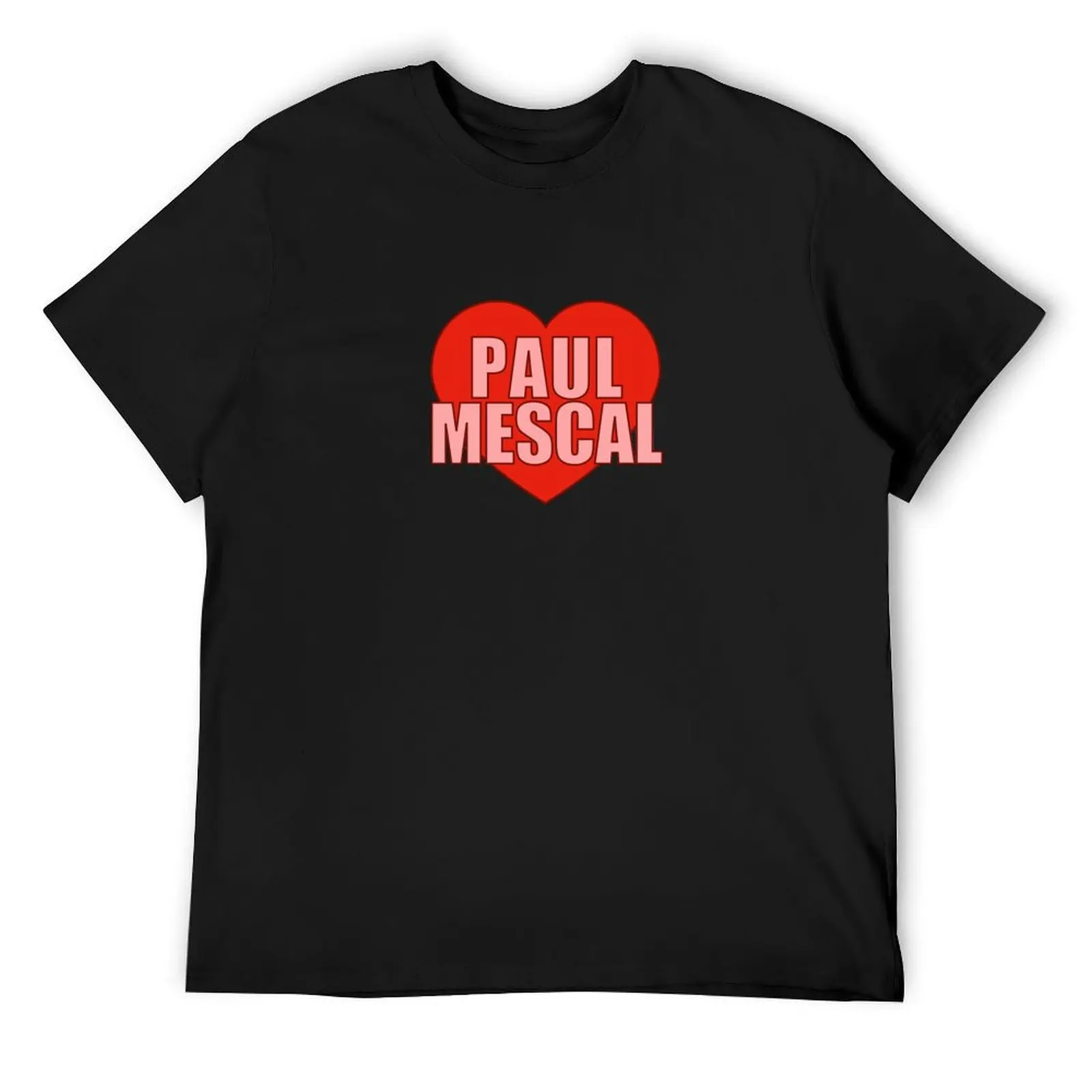 Paul Mescal Heart T-Shirt oversized t shirt customizeds plain mens fashion