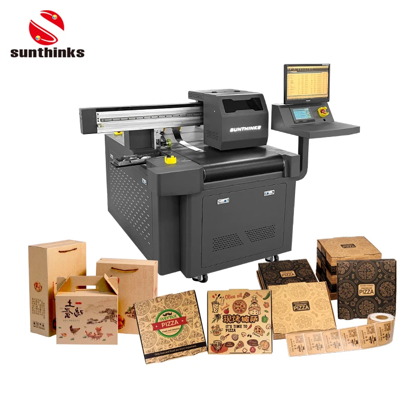 Products subject to negotiationSunthinks Custom Digital Single Pass Small Box Printing Machine Paper Bag Printer Machine With