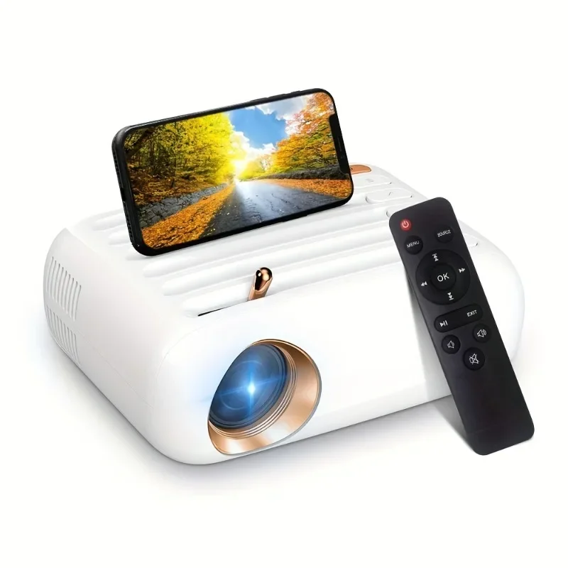 

Portable outdoor video projector compatible with IOS/Android phone/tablet/laptop /PC/USB drive /DVD/ game console