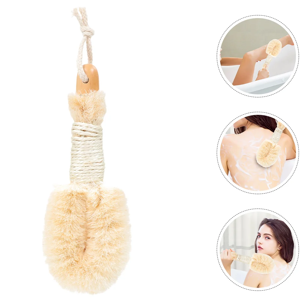 

2pcs Natural Sisal Fiber Bath Brushes Exfoliating Brushes Body Scrubber Bath Brush Exfoliating Body Washing Brush for Effective