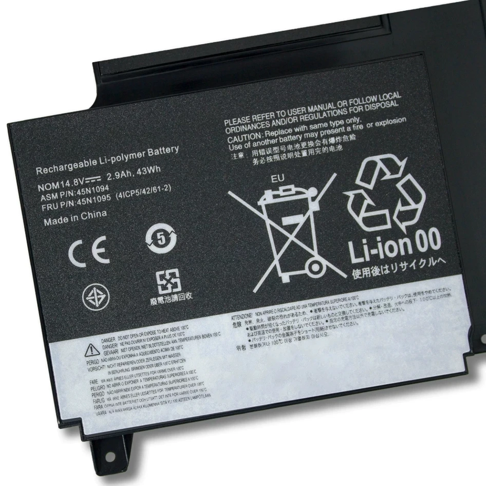 CP Laptop Battery 45N1168 45N1169 45N1092,45N1095,45N1093,45N1094 14.8V/2870mAh /43Wh For ThinkPad S230U Twist Rotating Screen