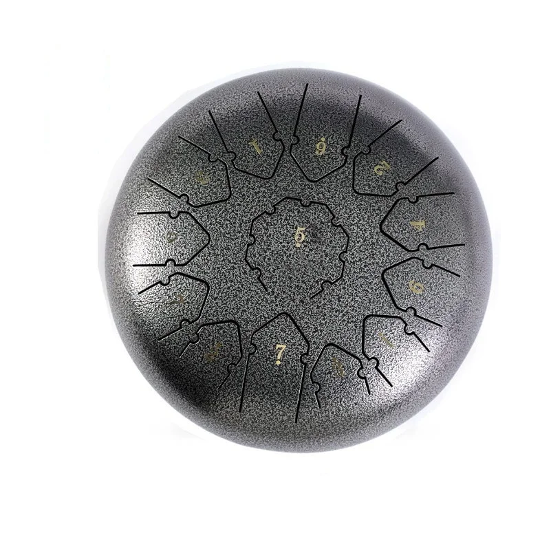 Hooqu Hot Products 12 Inch 13 Tone Percussion Carbon Steel Ethereal Drum Colorful Tongue Drums