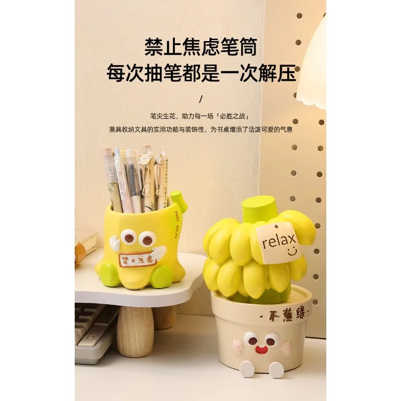 Prohibited anxiety workstation emotional stability artifact, healing system decompression office desktop decoration ornament