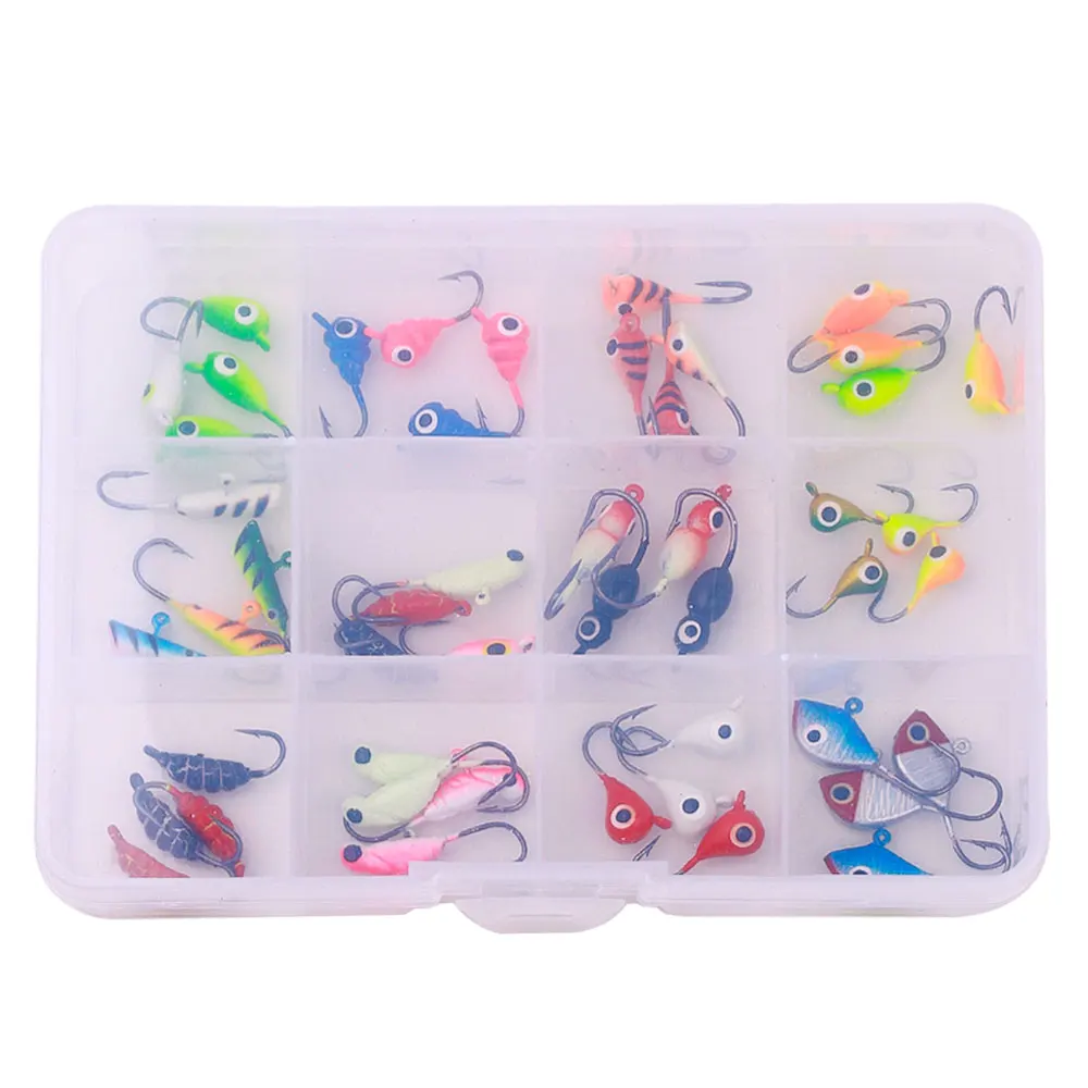 Winter Ice Fishing Hook Glow ice jig bait 1.2-2.6g Jigging Fishing lure ice jigs for crappie panfish fishing gear