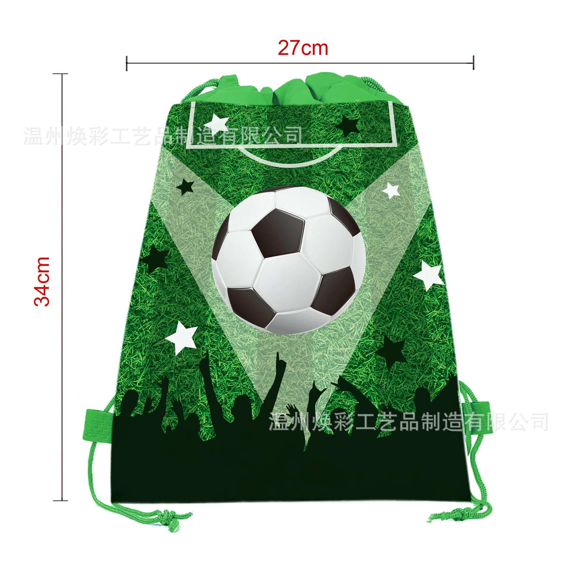 6pcs Soccer Drawstring Bag Sports Gym Football Soccer Drawstring Backpack Gifts Bags Treat Bags Soccer Birthday Party Favors