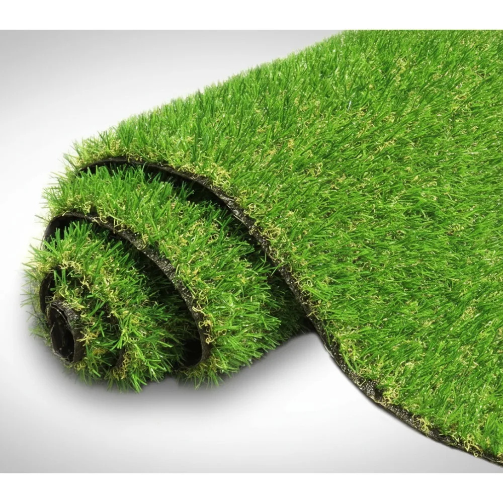 

Realistic Fake Grass Rug 4'10" x 8' with Drainage, Low Maintenance Indoor Outdoor Lawn for Garden, Balcony, Pet Dogs