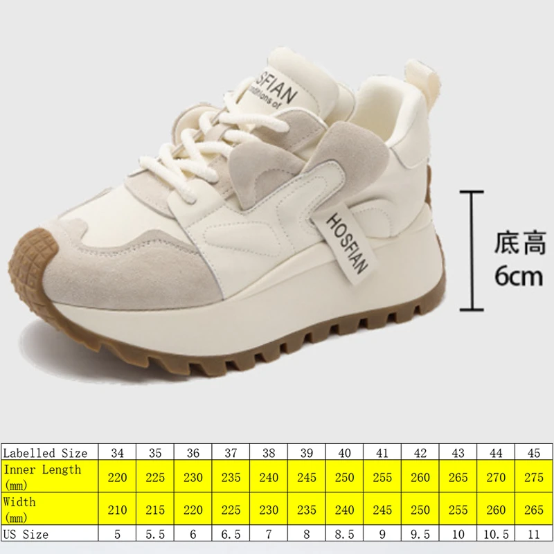 Fujin 6cm New Synthetic Suede Genuine Leather Fashion Vulcanize Shoes Women Fashion Women Platform Wedge Ladies Chunky Sneakers