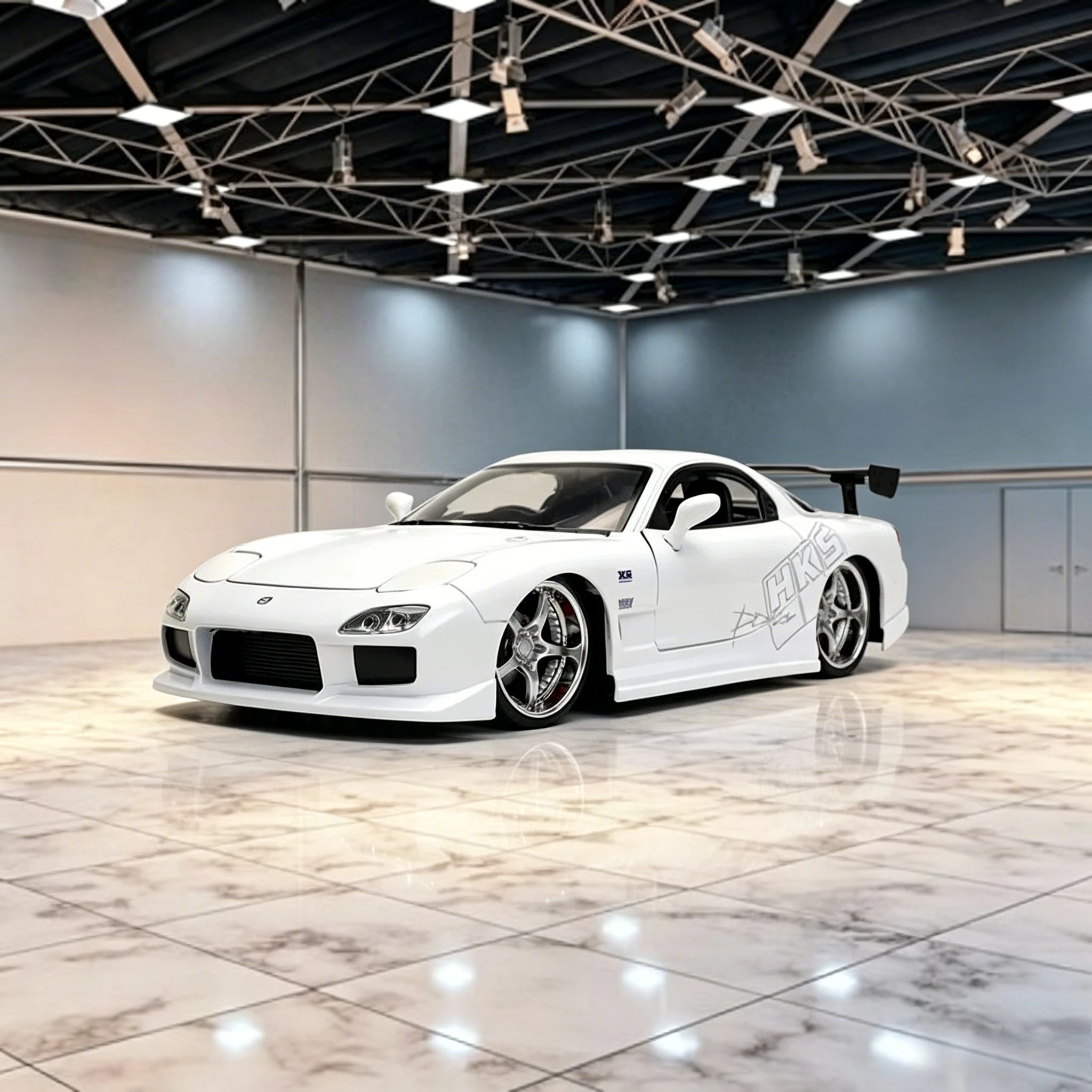 

JADA Fast & Furious 1:24 RX-7 Sports Car High Simulation Alloy Static Car Model Collection Gift Ornament