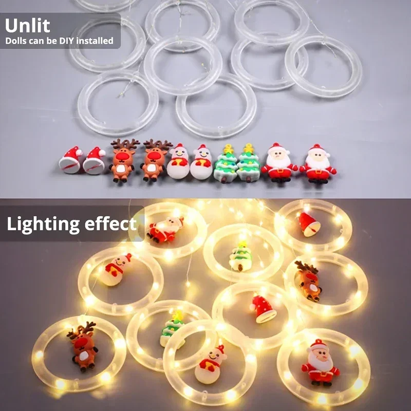 Holiday Decor String Light Christmas Wish Ball Colorful Light 8 Modes Outdoor Garden Wedding Home Room Christmas Decor Lamp