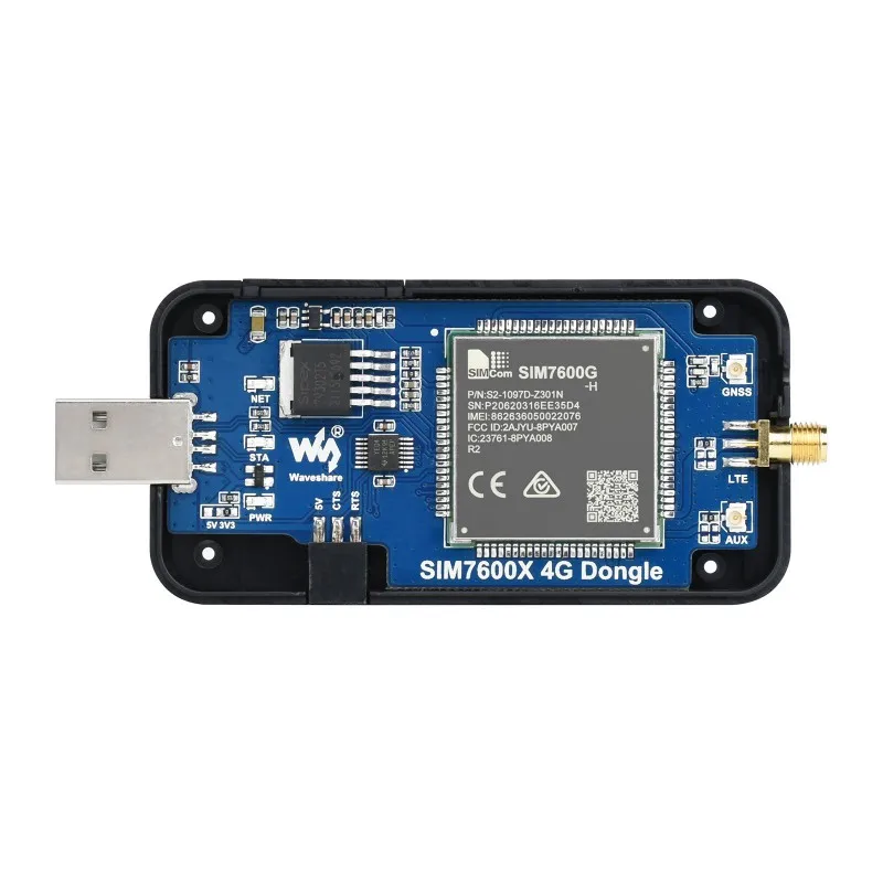 SIM7600G-H 4G DONGLE, определение местоположения GNSS, глобальная поддержка диапазона