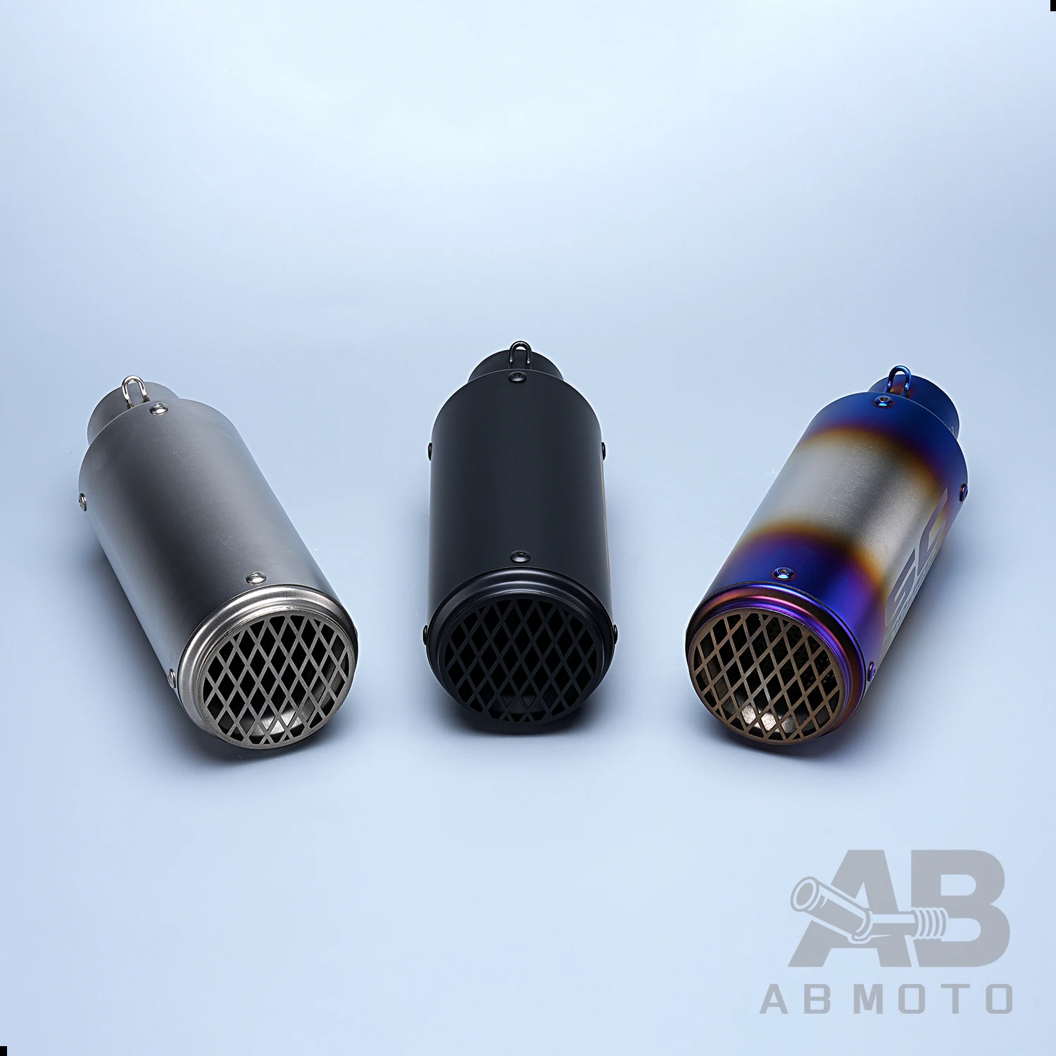 Pot d'échappement universel The One MOTO 51 mm en inox et fibre de carbone pour Z900 R3 R25 MT07 MT09 R1 Z400