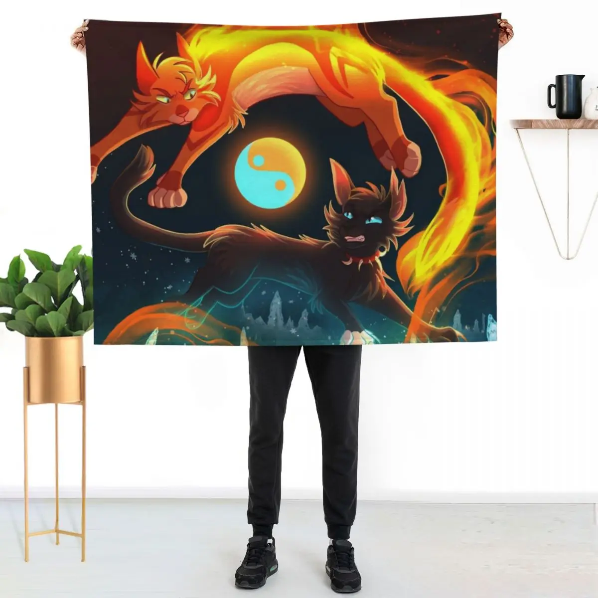 Firestar and Scourge Throw Blanket christmas decoration for winter Flannel Fabric Thermal Heavy Moving Blankets