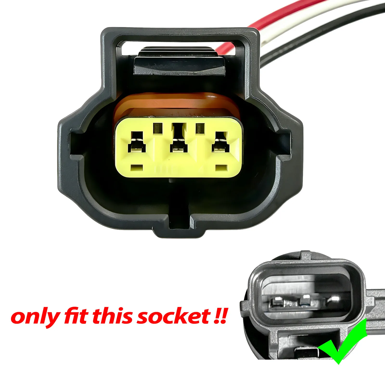 3-Way Crankshaft Pulse Speed Sensor Repair Plug Connector Lead Loom For Ford Fiesta V VI Focus I II Mondeo C-Max Transit Tourneo