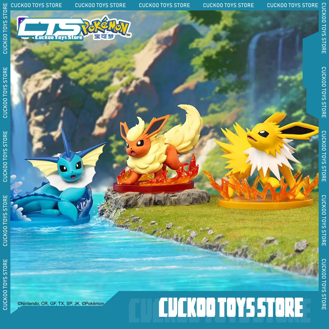 

In Stock Original Funism Pokemon Eeveelution Vaporeon Flareon Espeon Umbreon Leafeon Glaceon Sylveon Jolteon Figures Model Toys