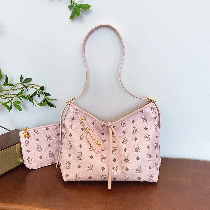 

High-End Minimalist Crossbody Tote Bag Retro Leather Design Solid Color Chic Messenger For Stylish Women