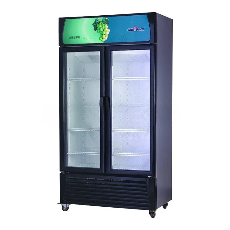 CHEERING Refrigeration Commercial Glass Door Supermarket Chiller With CE