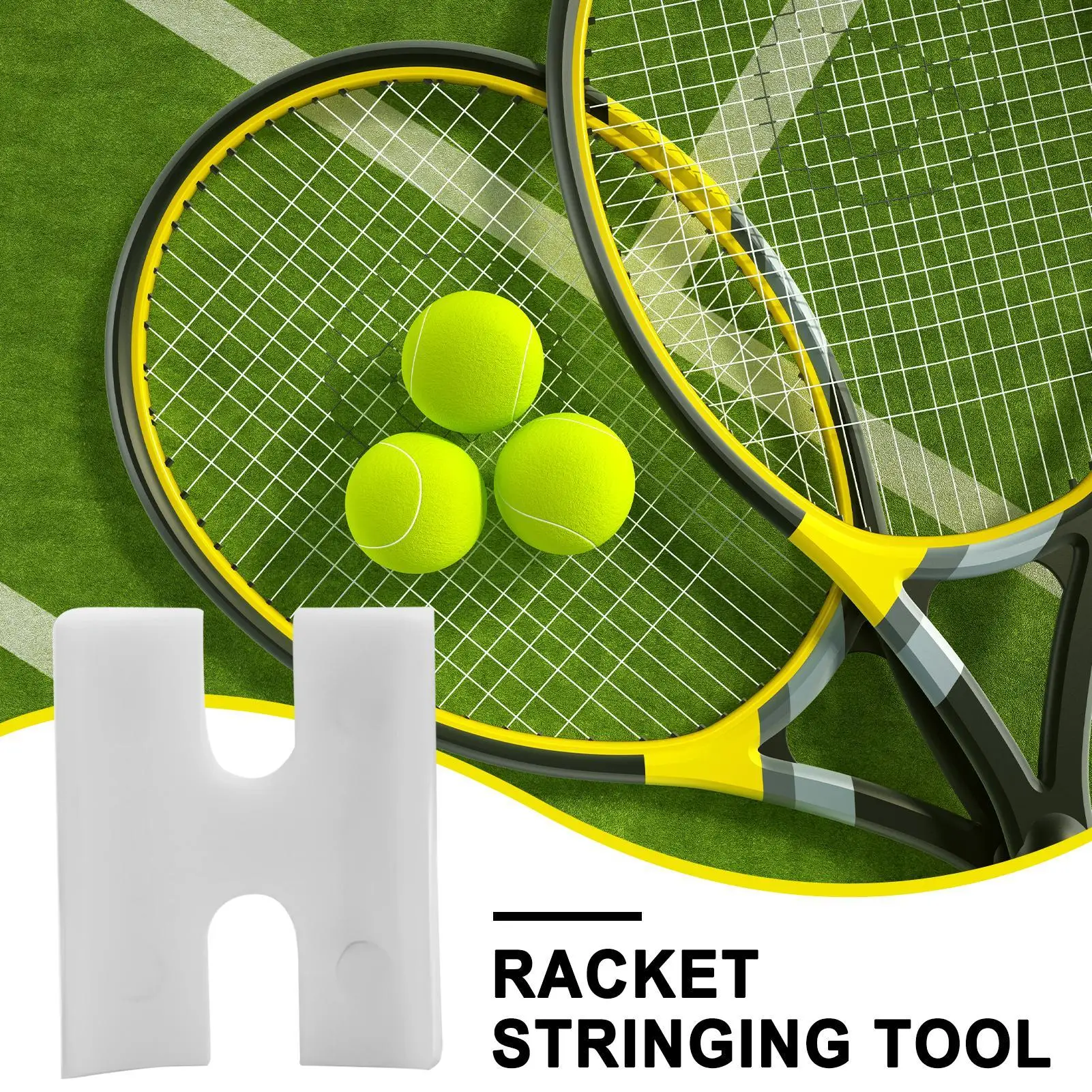 Tennis Racket Stringing Machine Badminton Racquet Stringer Racket Stringing Tool Load Spreader Adapter Stringing Fixing Repair