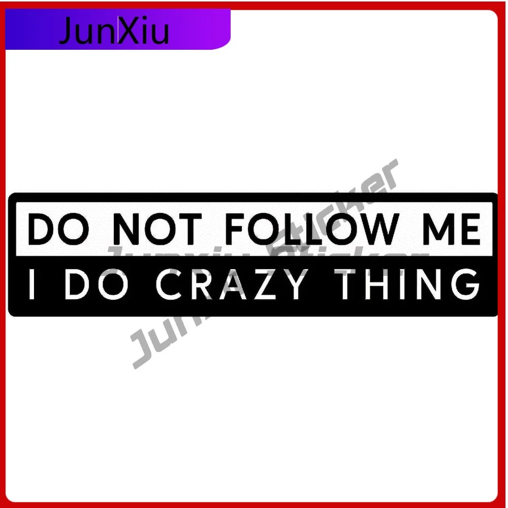 

Do Not Follow Me Aesthetic Car Laptop Window Bumper Waterproof Vinyl Decal Accessory Retro Funny Vintage Retro Cool Unique