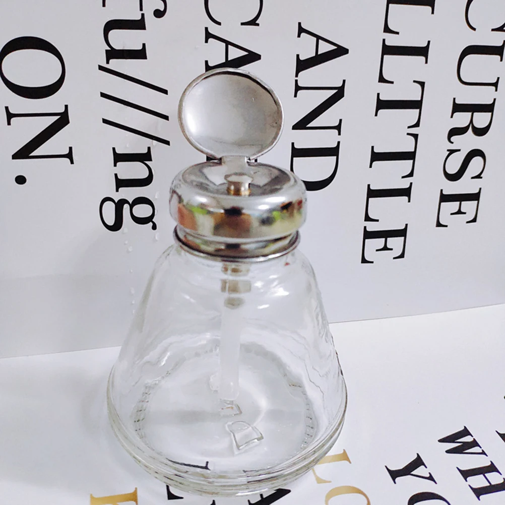 Bouteille dissolvant de vernis à ongles de 150Ml, distributeur à pompe à pression facile avec paille étendue, assure un usage complet, aucun déchets, conception Portable