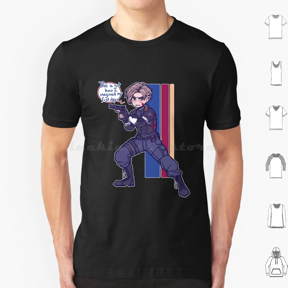 Leoooooooon T Shirt Cotton Men Women DIY Print 4 Video Game Re4 4 Remake Village Leon Kennedy Video Games Horror 2 Zombies