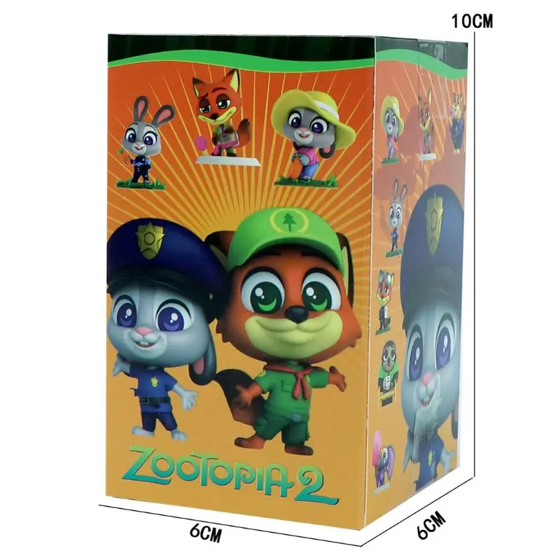8PCS Zootopia Animal Figures Set Fox Nick Bunny Judy Toy Model Collectible for Kids Gift