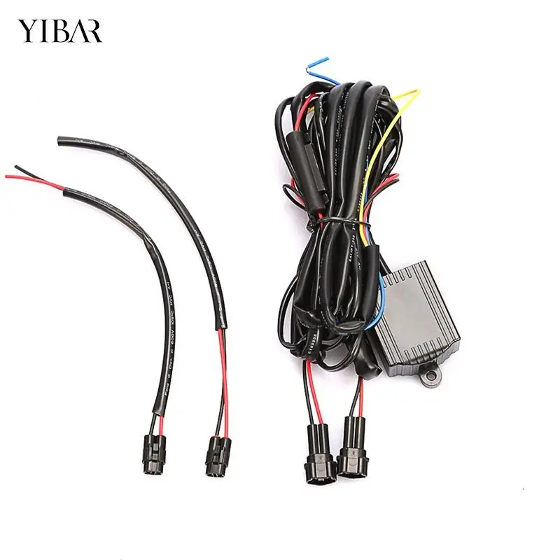 

DRL Daytime Running LED Light Relay Harness Automatic On Off Control Switch 12V Dimmer Car Daytime Running Lights