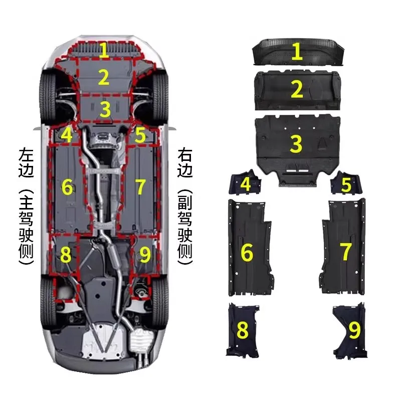 

Engine lower guard plate for Audi A6L C7 C7PA A7 12-17 Underbody protective panel The chassis shield