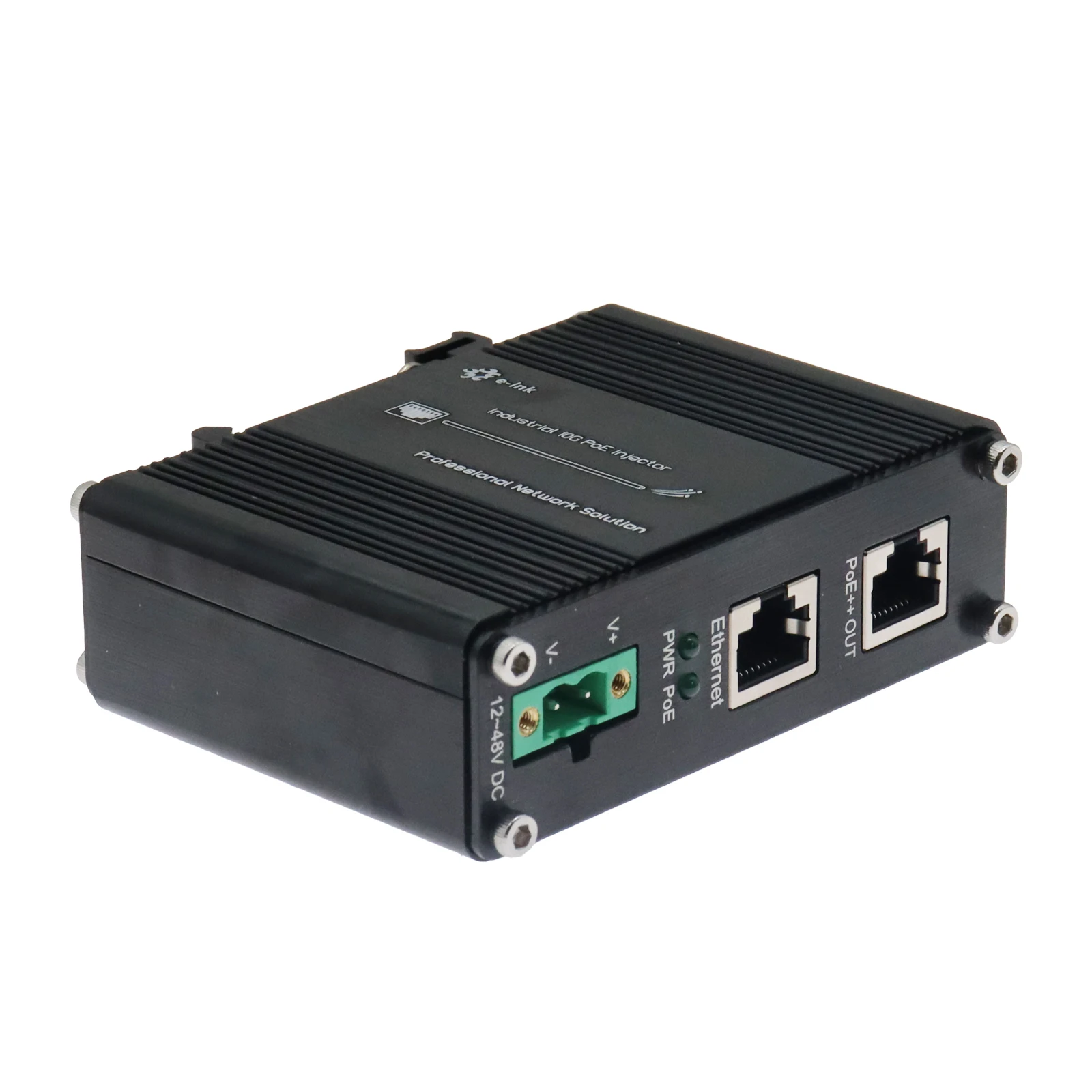 Inyector industrial PoE++ 10G 95W 802.3bt (12~48VDC)