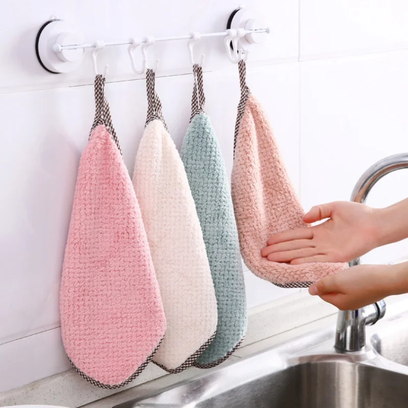 1/5/10/20Pcs Kitchen Towels Hangable Cleaning Cloth for Tabl