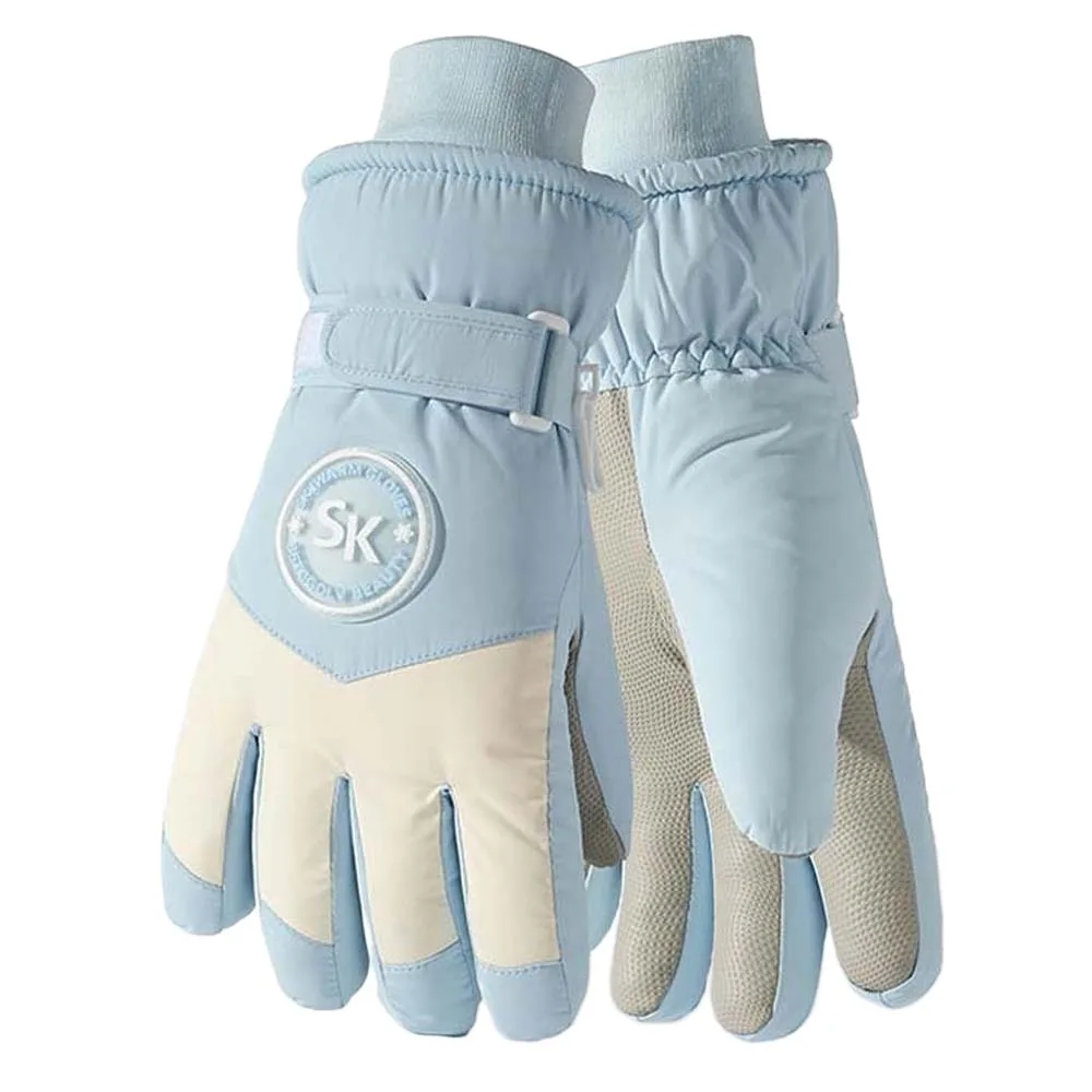 

Утолщенные перчатки из ткани Оксфорд, коралловый флис, защита от брызг, варежки для водных лыж, защита от холода, теплые мягкие ветрозащитные перчатки унисекс, велосипедные перчатки