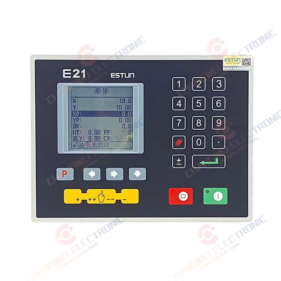 Estun E21 Hydraulische Persremcontroller Buigmachine Buigmachine Controller + 2 Encoders + Dc Schakelende Voeding