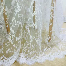 3Y Organza Mesh Fabric Flower embroidery lace fabric clothing accessories cloth DIY Handmade Lace Trim Dress curtain tablecloth