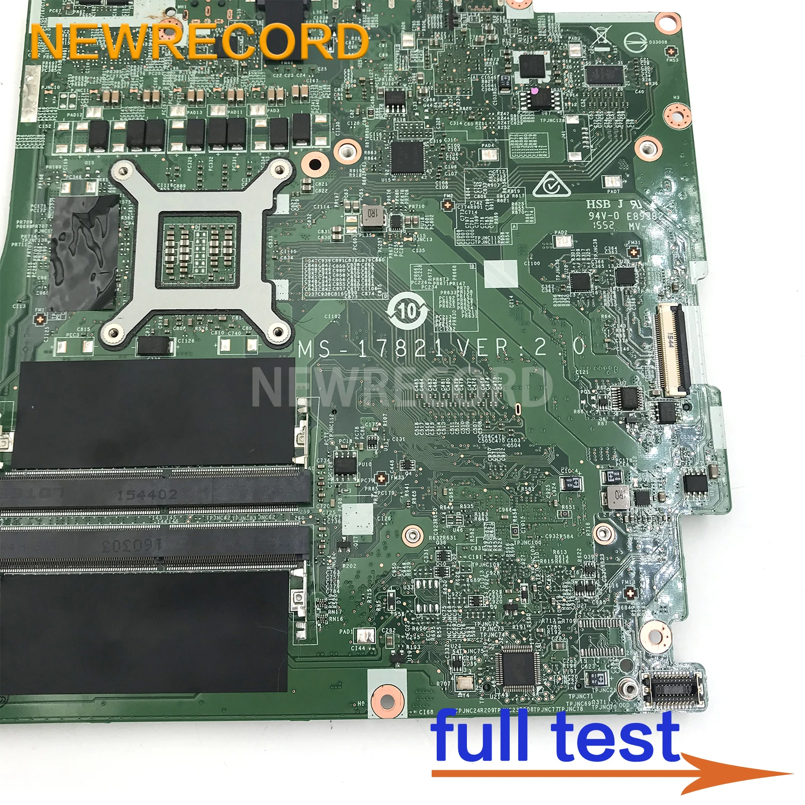 Imagem -05 - Placa-mãe Portátil para Msi Gt72 6qd Gt72s 6qe Ms1782 Ms-17821 I76700hq Cpu 100 Trabalho