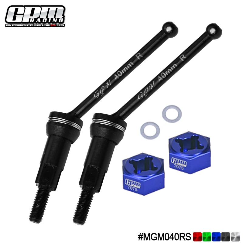 

GPM CS Rear CVD Drive Shaft 40mm & 7075Alu Wheel Hex For ARRMA 1/14 Mojave Grom