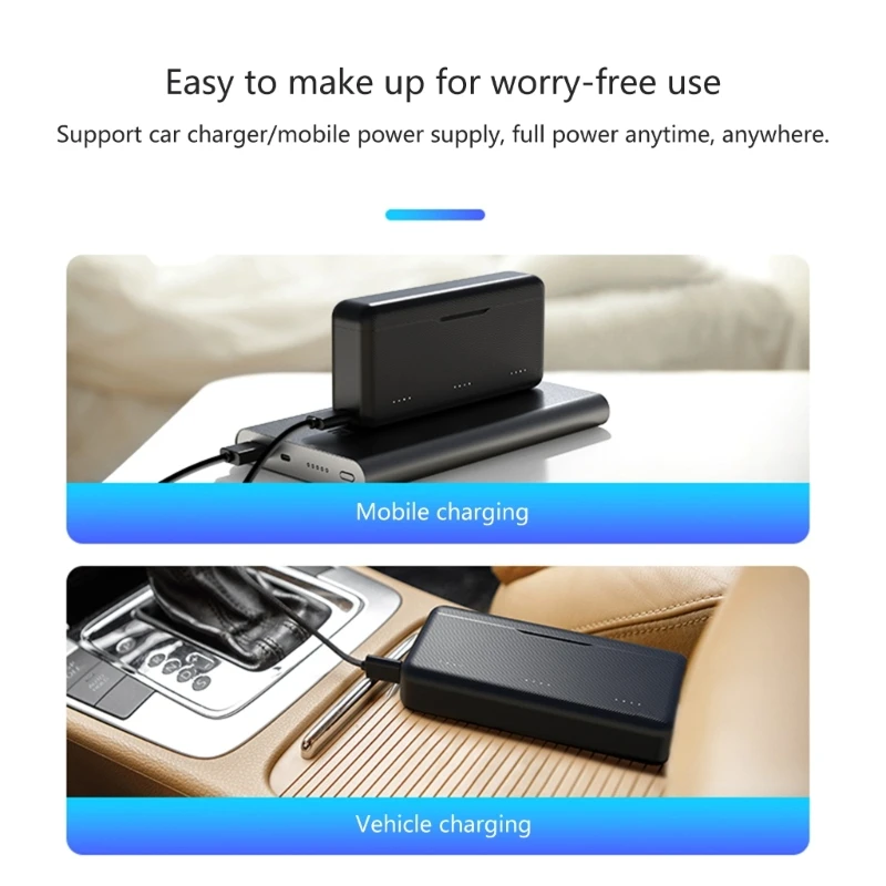 Multiple Battery Charging Case for Action4 Cameras with 2 Card Slots