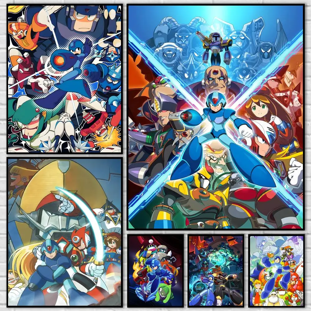 Zero R-Rockman Megaman X Zero Anime Poster Durable HD PVC Wall Art - Waterproof Dustproof Easy Install For Home Cafe