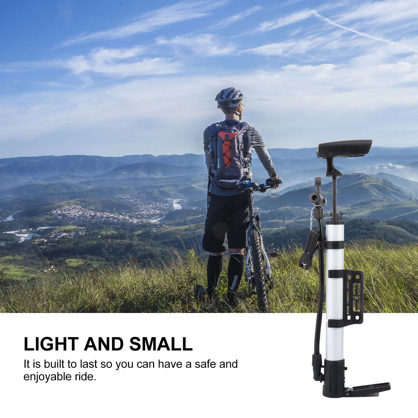 

Portable Tire Pump Air for Inflatables Bicycle Bike High Quality Aluminum Alloy