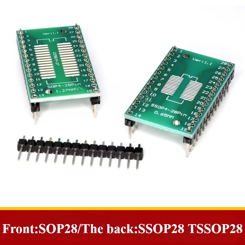 10PCS Test Experiment SOP Adapter Board SO-8 SOT23/SOT252 SOP14/SOP16/SOP20/SOP24/SOP28 PCB Converter