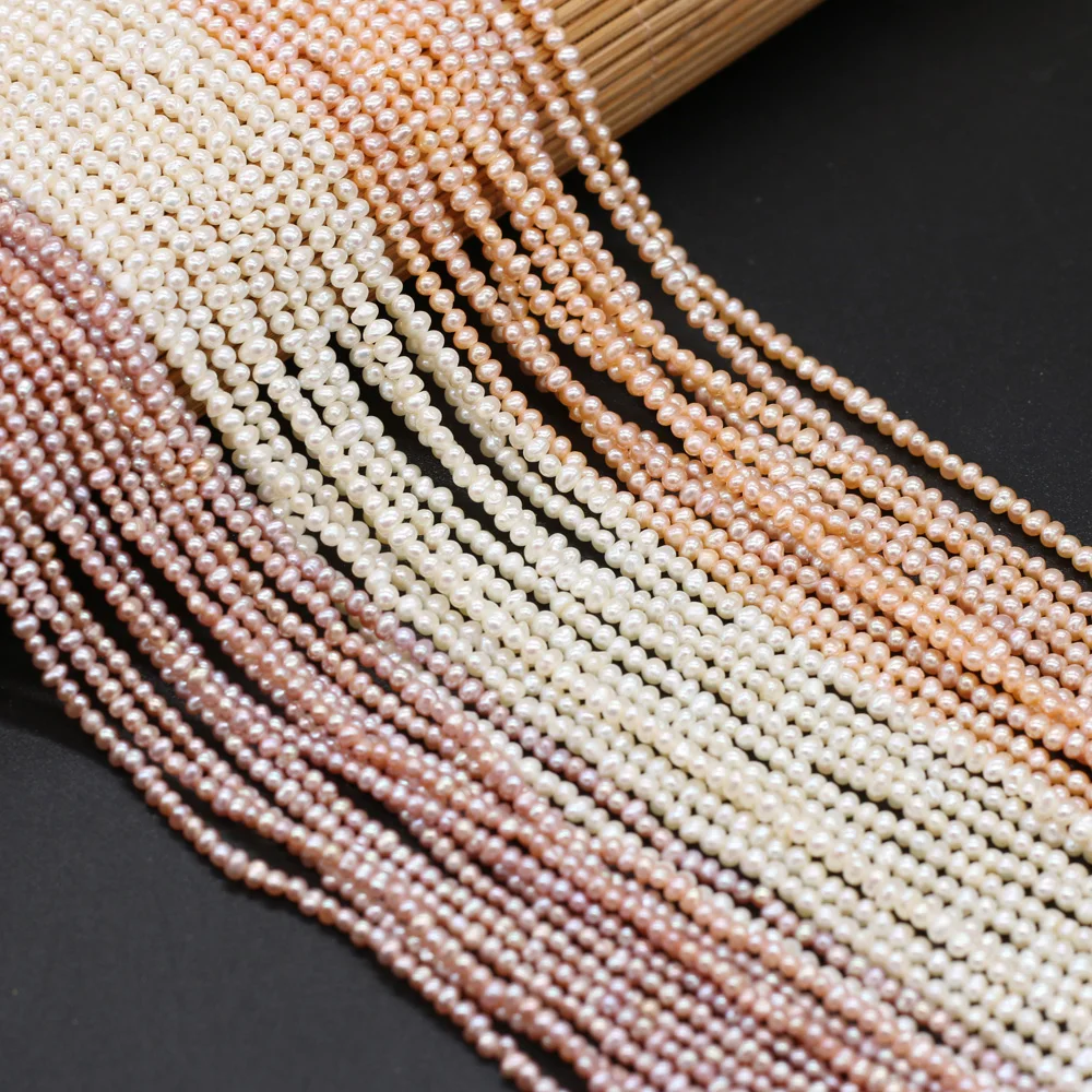 Natural Freshwater Pearl White Potato Shape Loose Sapcer Beads for Jewelry Making Supplies DIY Necklace Bracelet Accessories