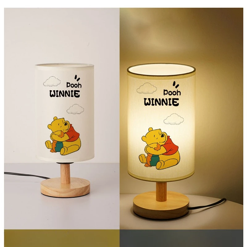 Lampe de nuit de dessin animé Disney Ours, Ours, Périphérique, Bûche, Créatif, Chambre à coucher, oral et, Enfants, Protection des yeux, Table, Animation