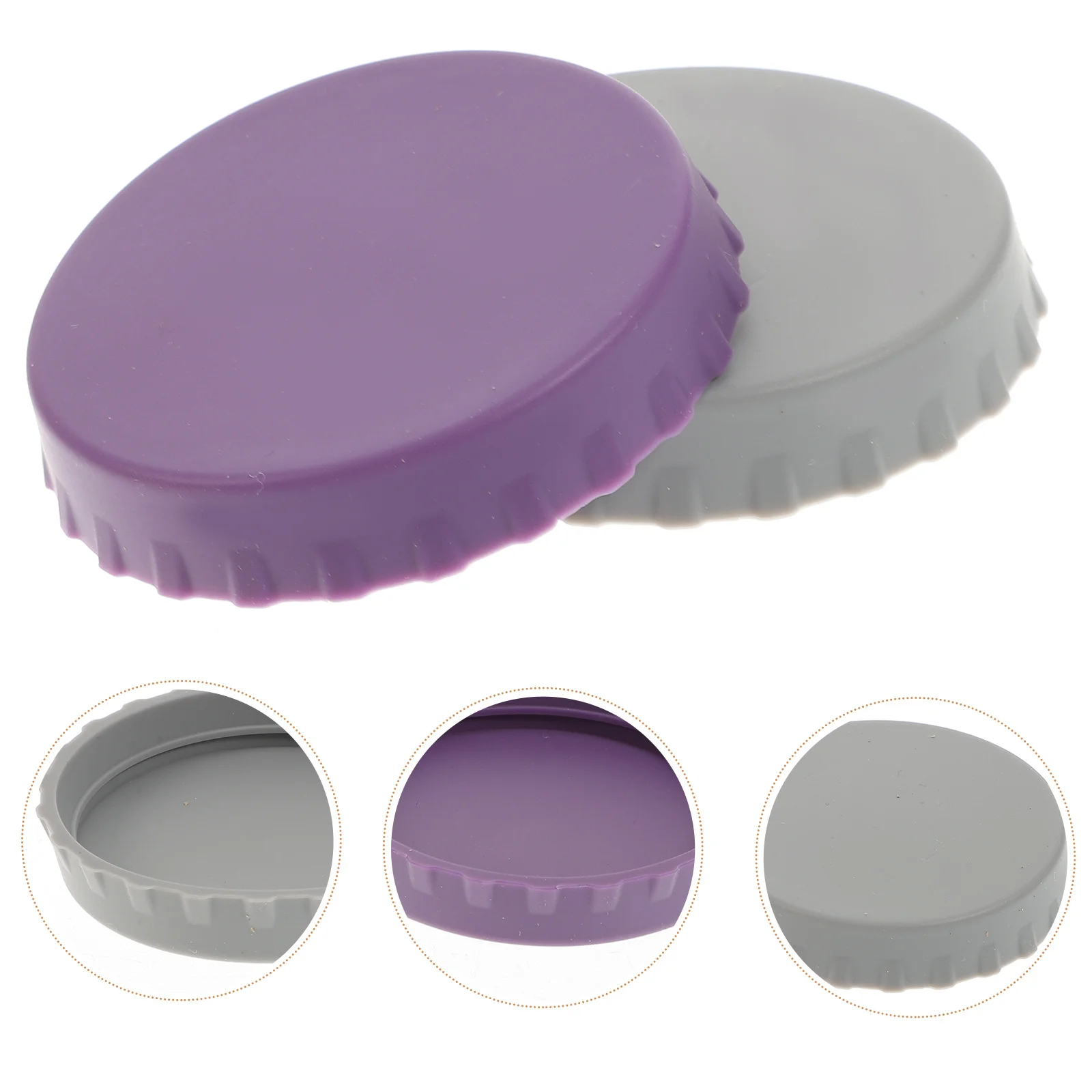 

2Pcs Silicone Beverage Can Lid Covers Beer Can Seal Stopper Leak-Proof Protection for Soda Energy Drink Standard Size