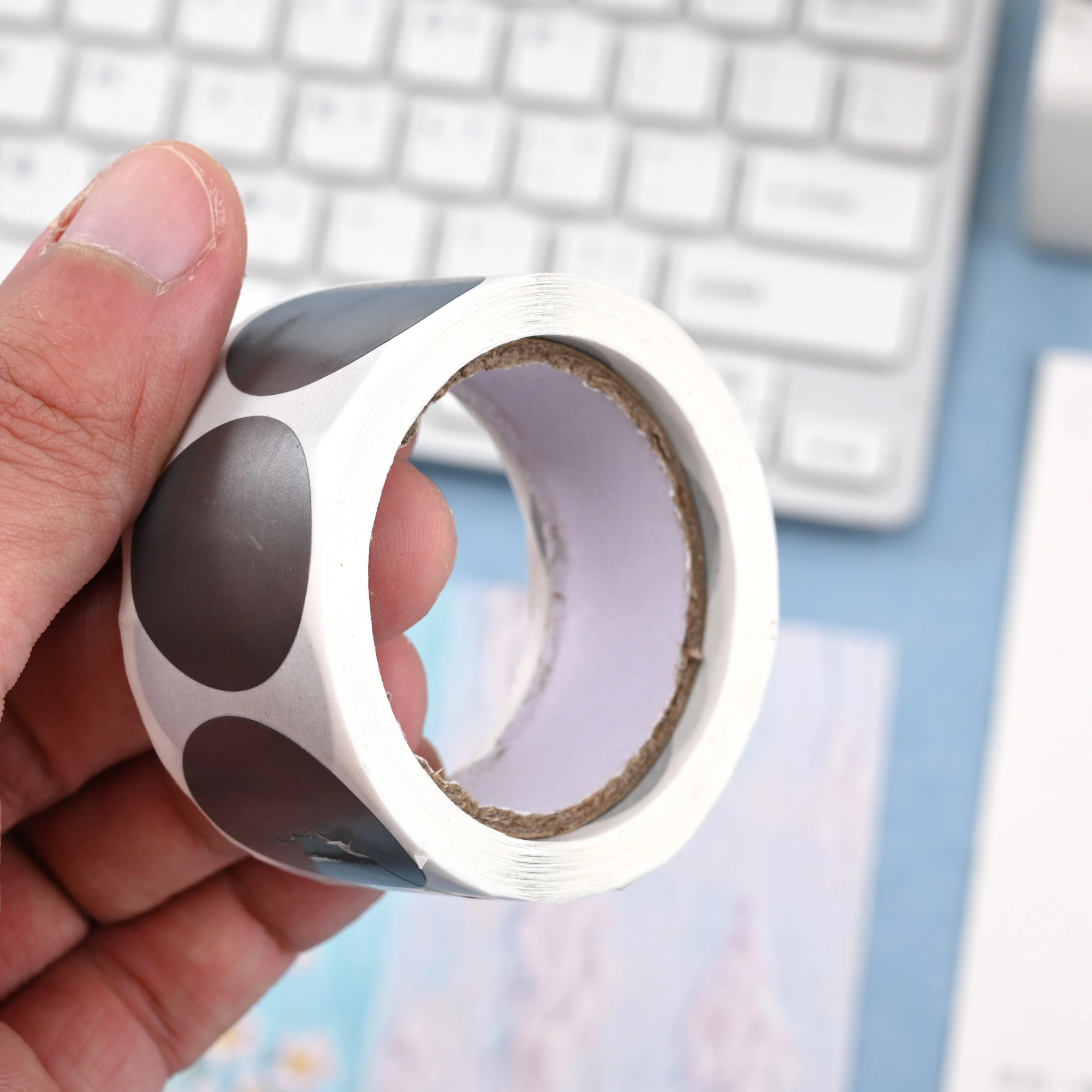 300 Stuks Per Prop Zilver Scratch Off Stickers Ronde Vorm Labels Sticker Diy Handgemaakt Voor Game Scratch Sticker Labels Briefpapier