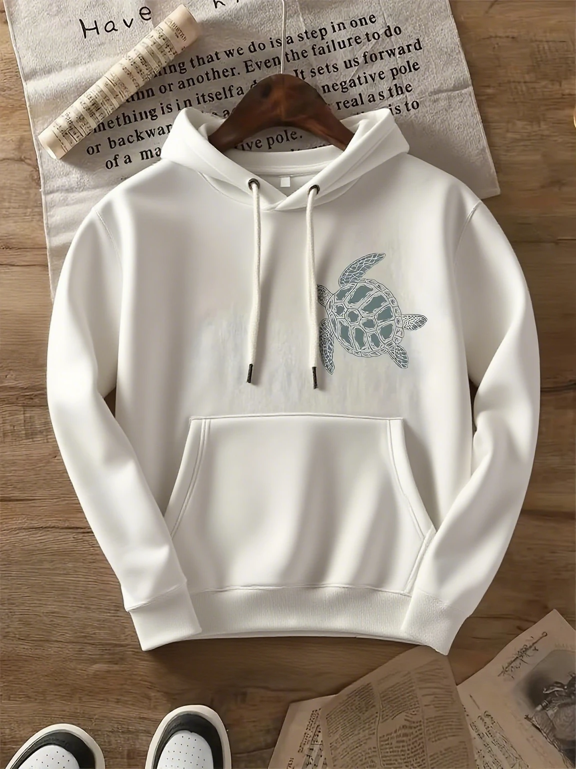 

Turtle Graphic Printing Autumn and Winter Pure Cotton Men's and Women's Hoodies Casual Outdoor Street Sports Training Brand