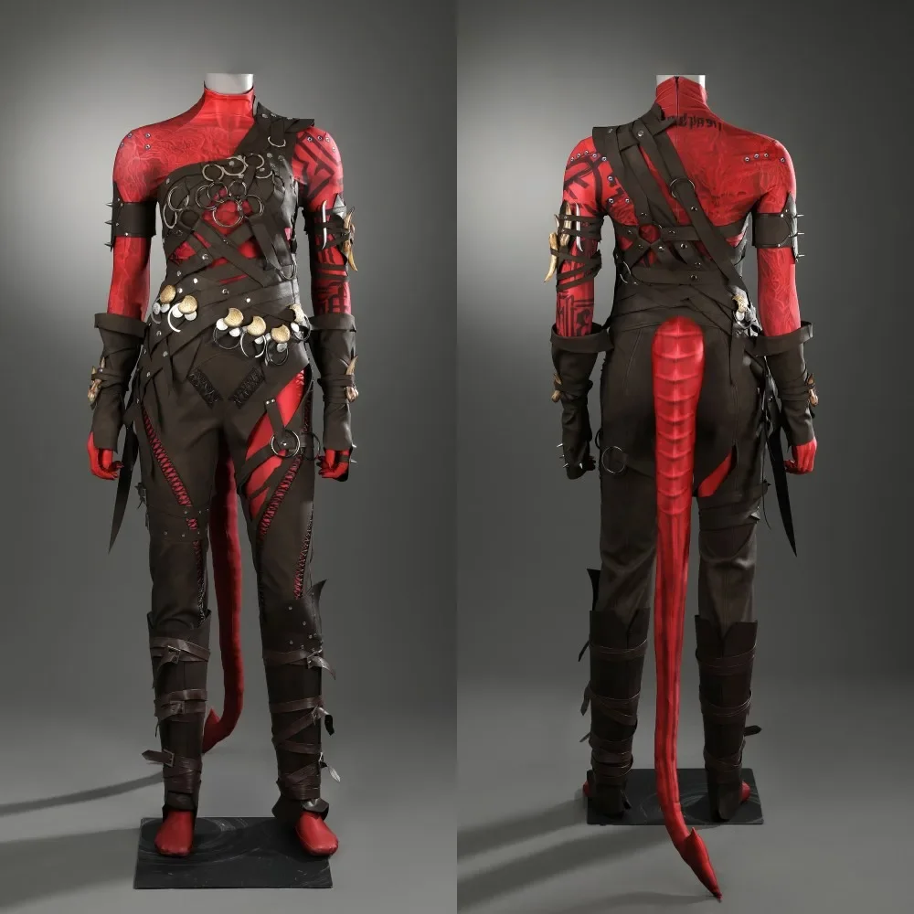 Gate 3 Cosplay Baldur Karlach Cosplay Costume Karlach Costumes Full Set and Individual Items Are Sold Halloween Suit Custom Size