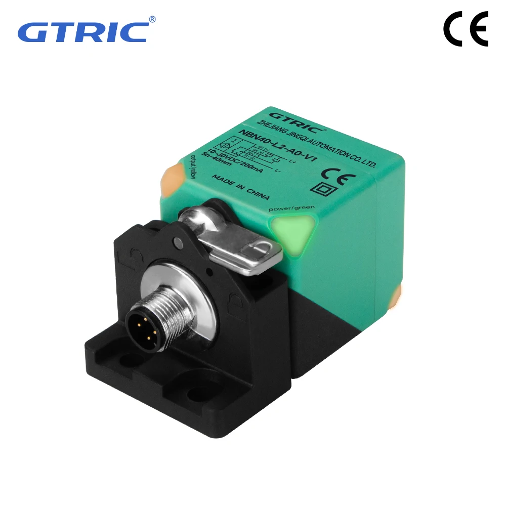 GTRIC Square NBB20/NBN40-L2-A2-V1 Proximity Sensor IP67 NPN PNP 20MM 40MM Long Distance Inductive Metal Proximity Sensor Switch