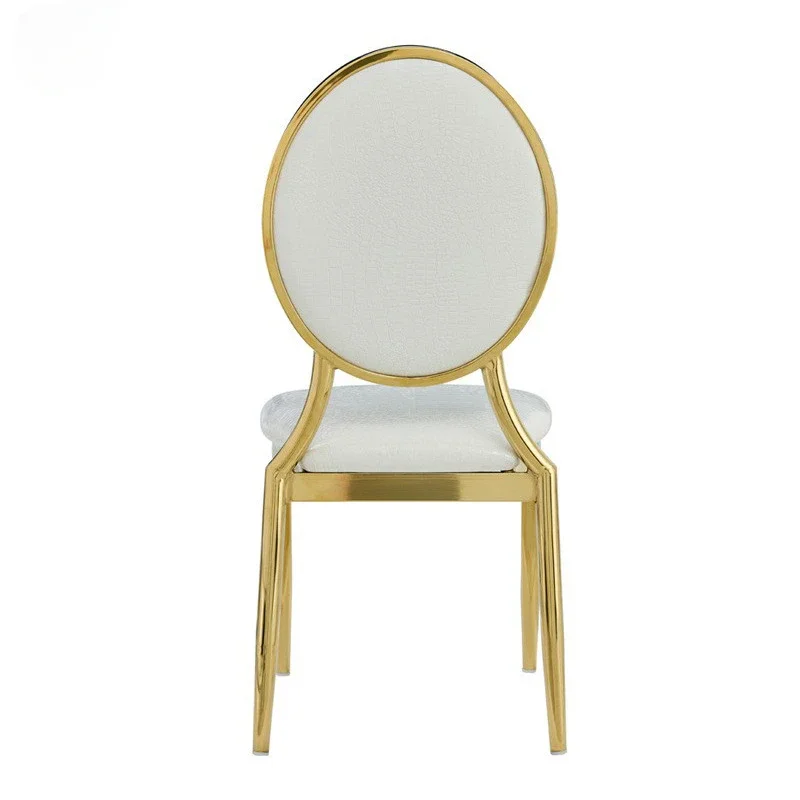 

Factory Direct Sales Hotel Banquet Chairs Wedding Electroplated Iron Pipe Banquet Chairs Stackable Restaurant Dining Chairs Pack