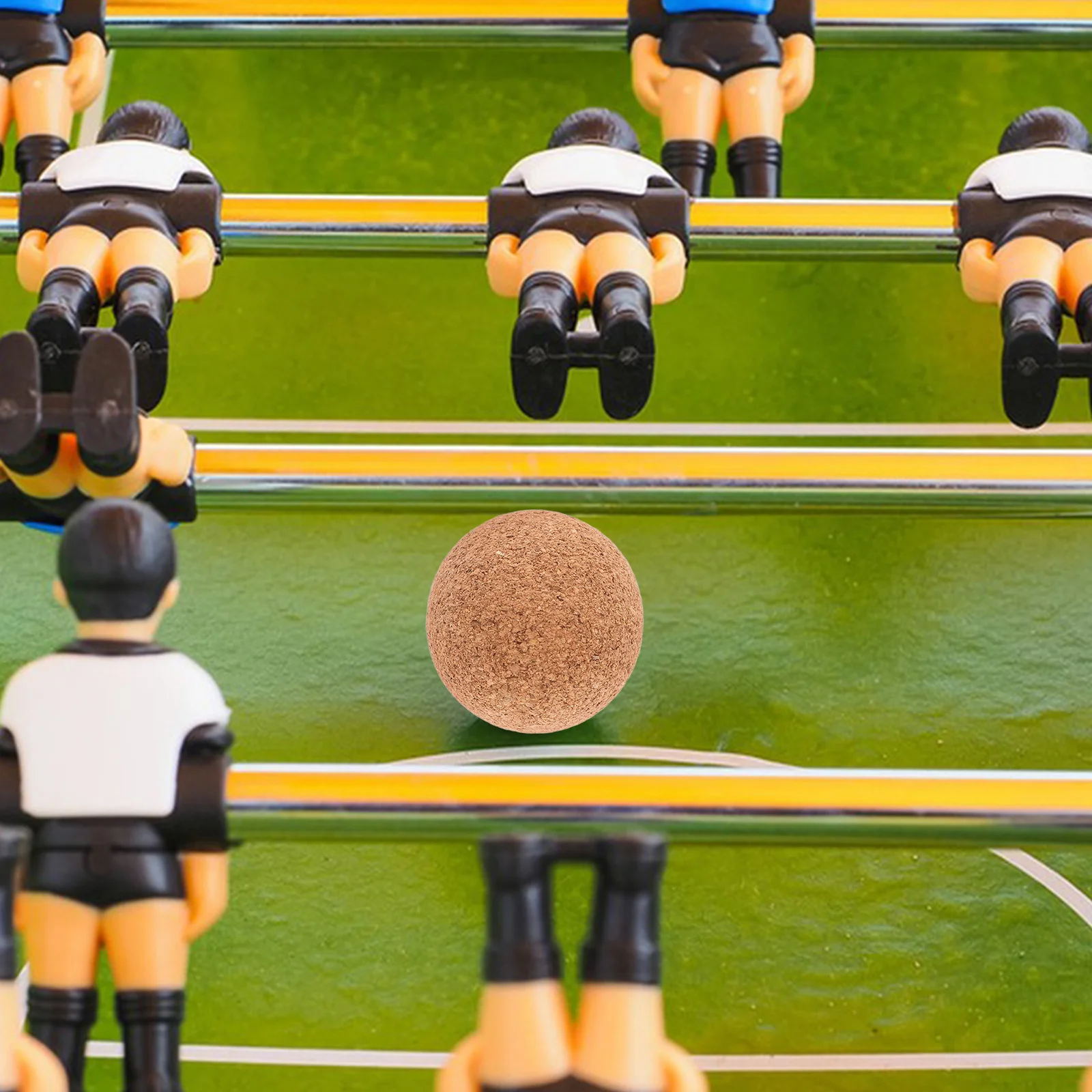 4 Stuks Tafelvoetbal Kurk Bal Mini Houten Tafelvoetbal Tafel Vervanging Ballen Indoor Tafelvoetbal Accessoires Vervanging Houten Ballen