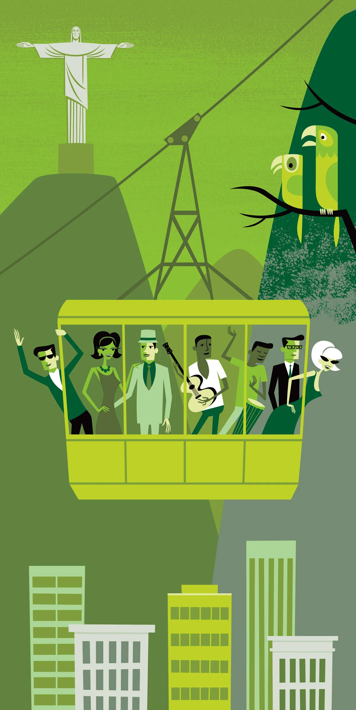 Josh Agle Shag Fine,Art Picture Print Silk Poster Living Room Decor, Home Wall