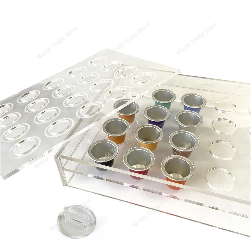 

Простая доска для наполнения акриловой порошкой, ручное устройство для наполнения кофейных капсул, бытовая доска для наполнения порошком с несколькими отверстиями